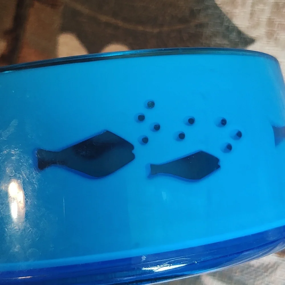 PETS: CAT FISH SEE-THRU WATER BOWEL